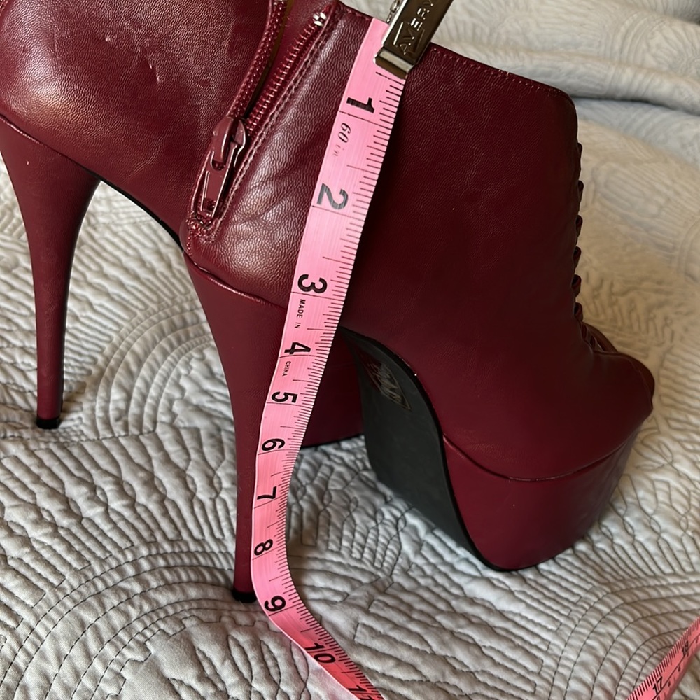 SCENE  size 8 Color Burgundy - Picture 2 of 9
